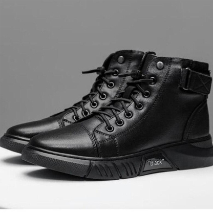 (⏰Limited Time Offer 70%🔥)Men's Top-Quality Motorcycle Boots Genuine Leather Waterproof Anti-Slip Anti-Sprain