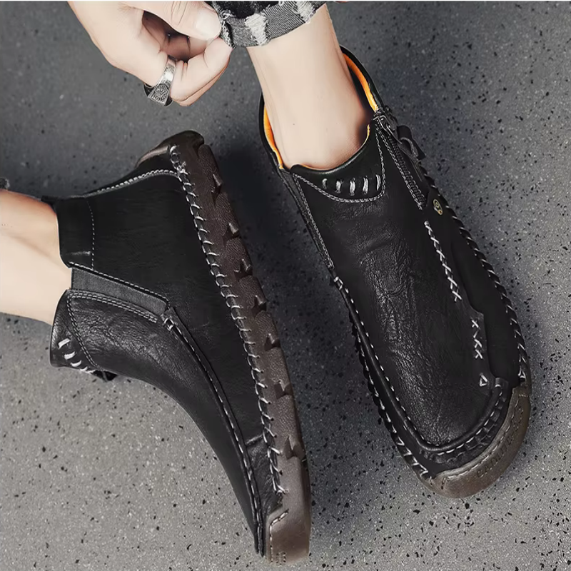 💥Last day deals 70% OFF💥Men's Casual Handmade Leather Non-slip Arch Support Boots - Prevent Foot Diseases