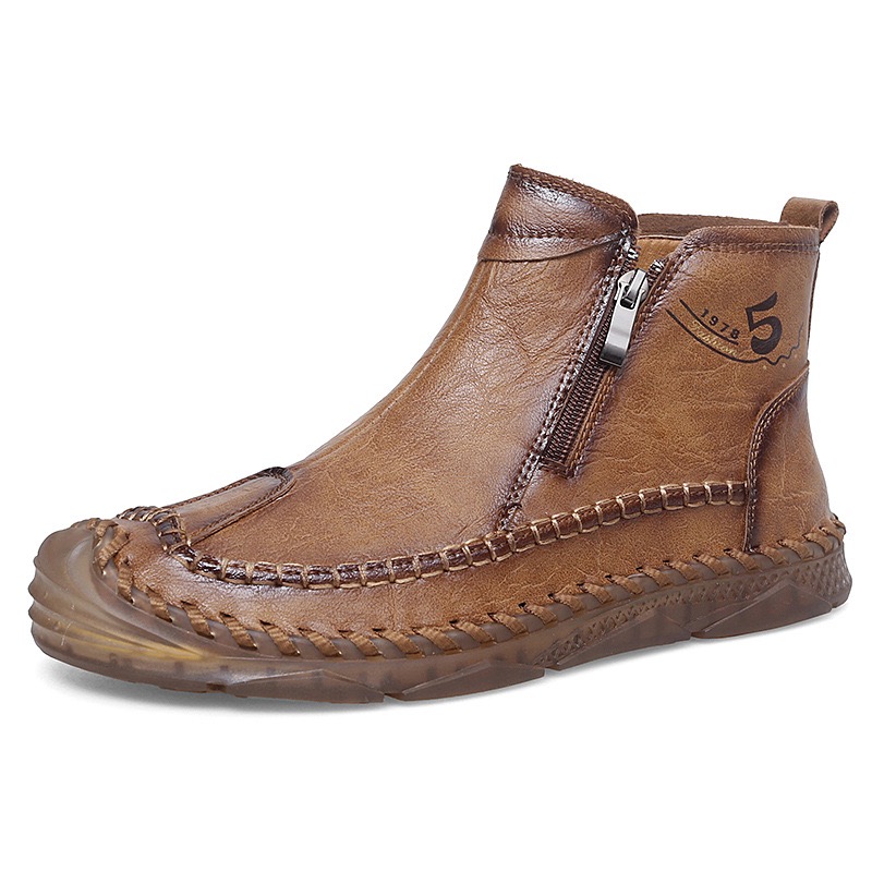 ⏰Last Day! 45% OFF 🔥Men's Handmade Genuine Leather No-Glue Orthopedic Boots by SOLESOCIETYHUB®