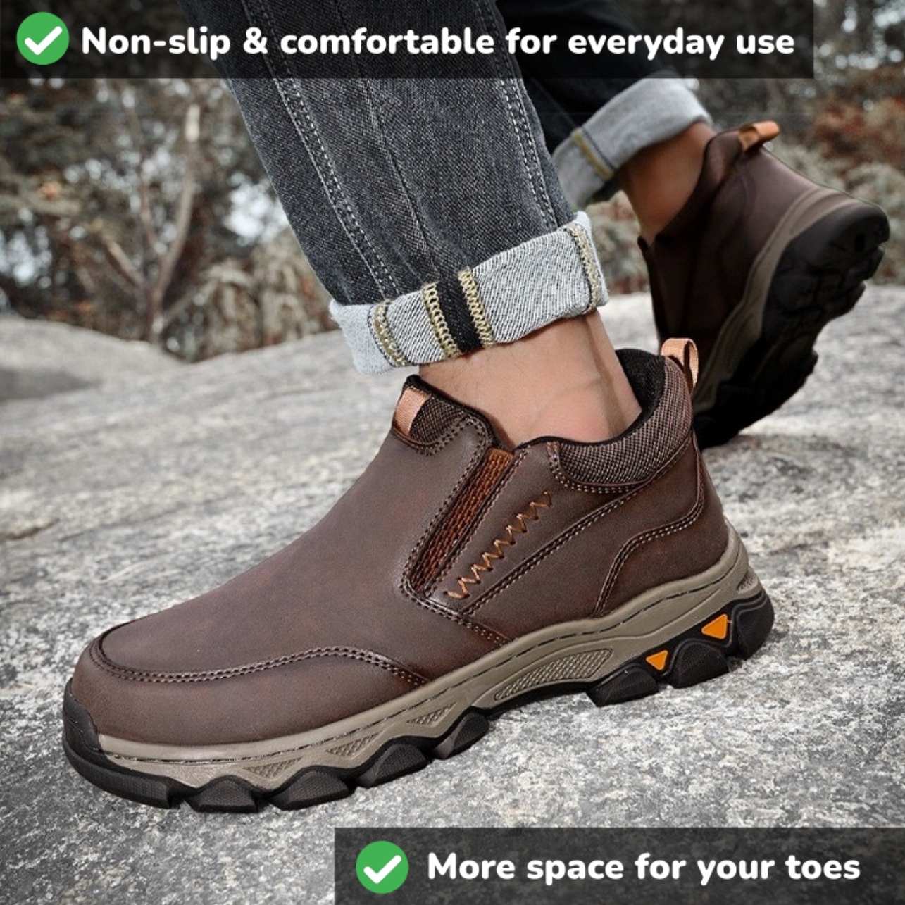 ⏰Last Day! 45% OFF 🔥SOLESOCIETYHUB®Men's Handmade Cowhide Orthopedic boots