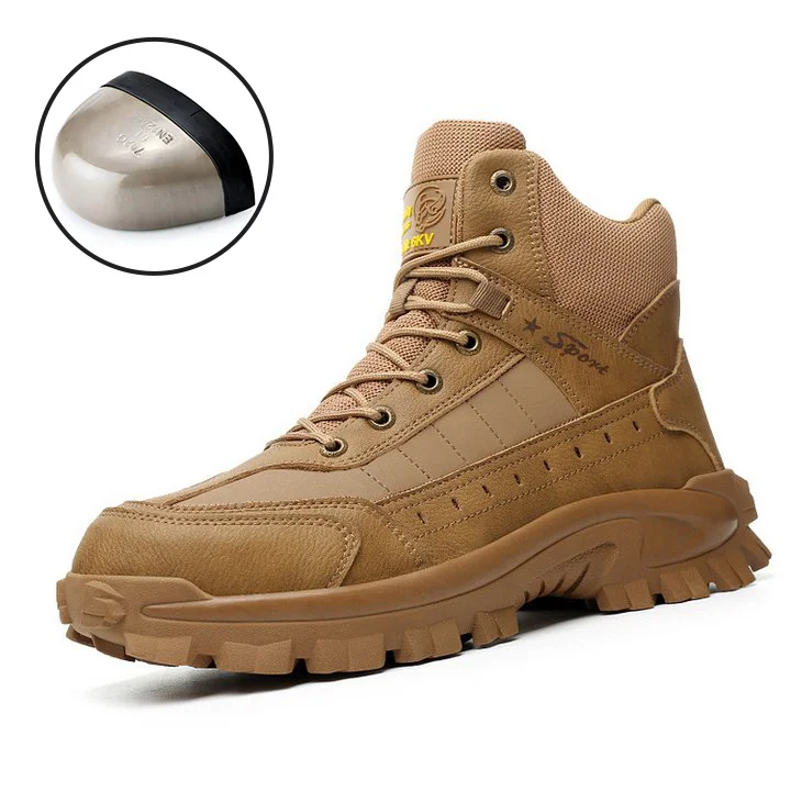 Men's Combat Boots Orthopedic Support Hiking Boots Waterproof Anti-Pun