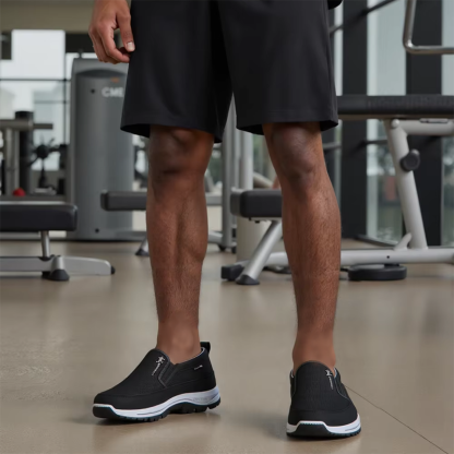 ⏰Limited Time 49% OFF🛒 Men's Orthopedic Slip-On Walking Sneakers – Breathable Upper, Non-Slip Sole, 12 Hours+ Comfort & Pain Relief
