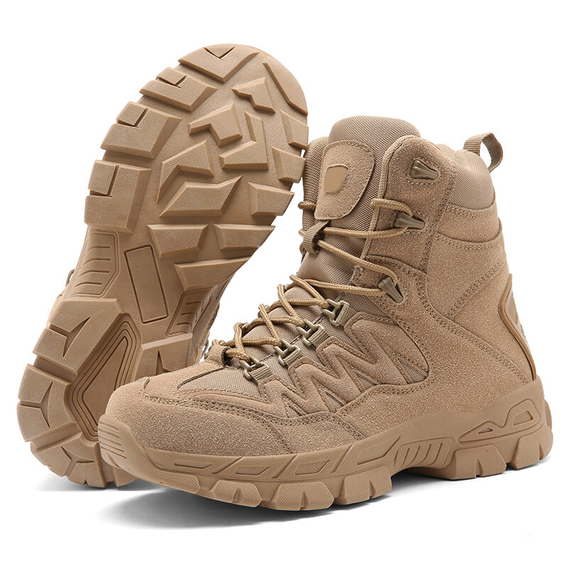 Men Outdoor Desert Tactical Combat Boots Waterproof Non-Slip Hiking Boots (Durability Upgrade)