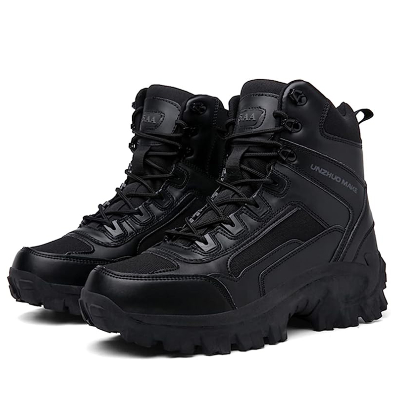 Men's Waterproof Anti-Sprain Anti-Puncture Work Combat Boots Hiking Boots (Durability Upgrade)