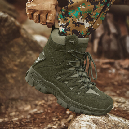 Men Outdoor Desert Tactical Combat Boots Waterproof Non-Slip Hiking Boots (Durability Upgrade)