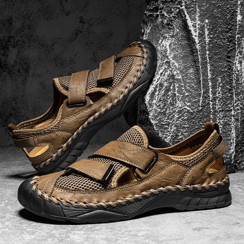 ⏰Last Day! 45% OFF 🔥Solesocietyhub® Men's Handmade Cowhide Mesh Breathable Sneakers