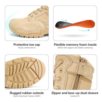 (🎄CHRISTMAS SPECIALS-70%OFF🎁) Men's Outdoor Waterproof Non-Slip Tactical Research Boots Work Winter Boots