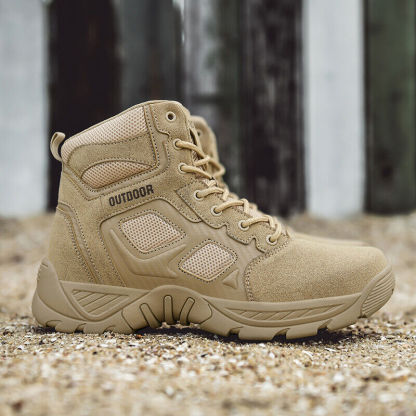 Solesocietythub Men Waterproof Non-Slip Desert Boots Work Boots Ankle Boots (Durability Upgrade)