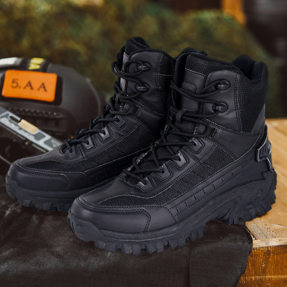 Men's Combat Boots Orthopedic Support Hiking Boots Waterproof Anti-Puncture Work Boots