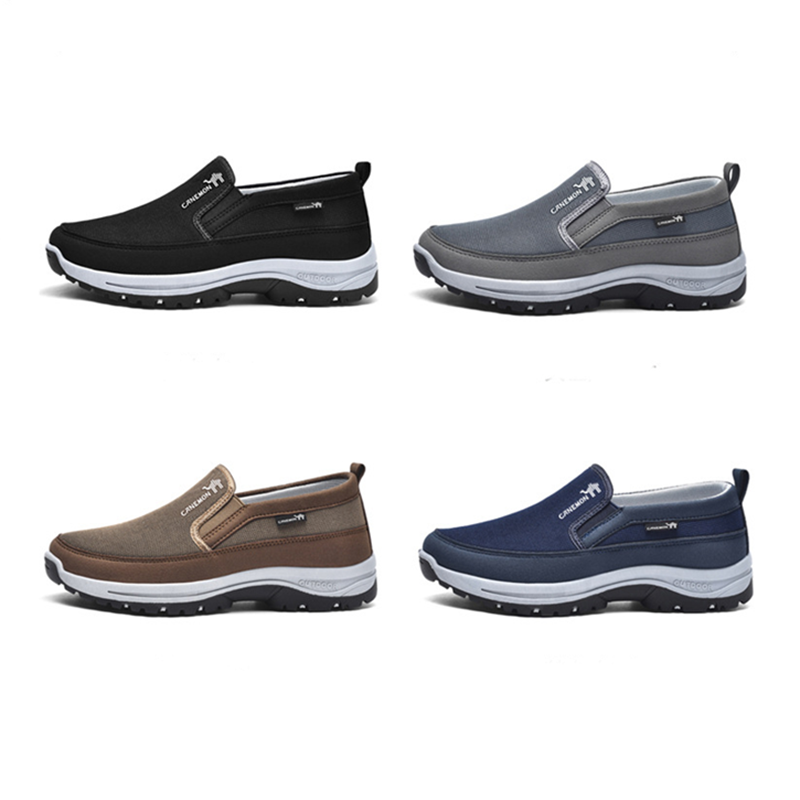 ⏰Limited Time 49% OFF🛒 Men's Orthopedic Slip-On Walking Sneakers – Breathable Upper, Non-Slip Sole, 12 Hours+ Comfort & Pain Relief