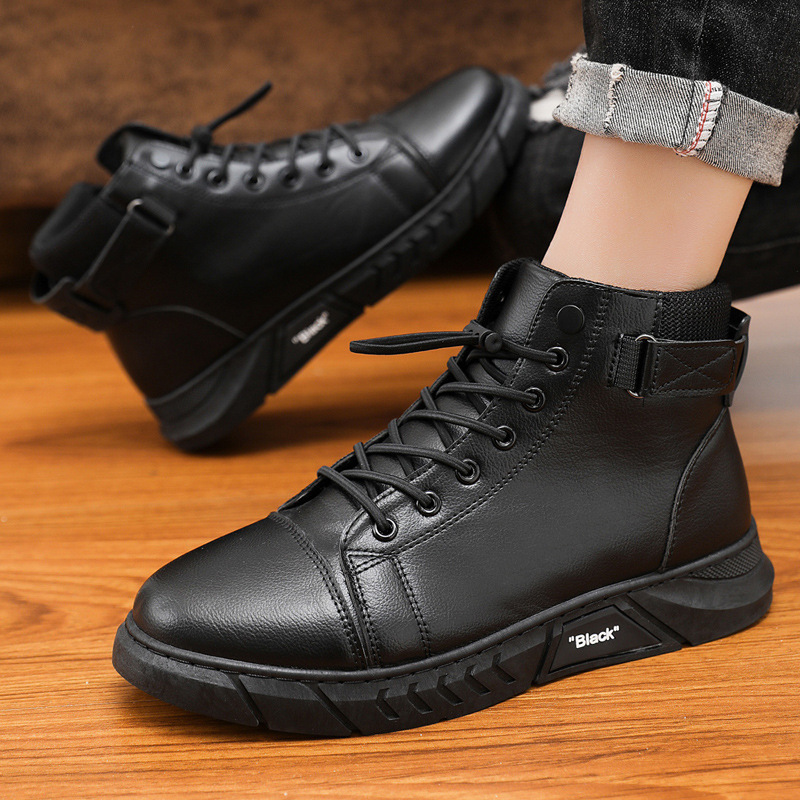 (⏰Limited Time Offer 70%🔥)Men's Top-Quality Motorcycle Boots Genuine Leather Waterproof Anti-Slip Anti-Sprain