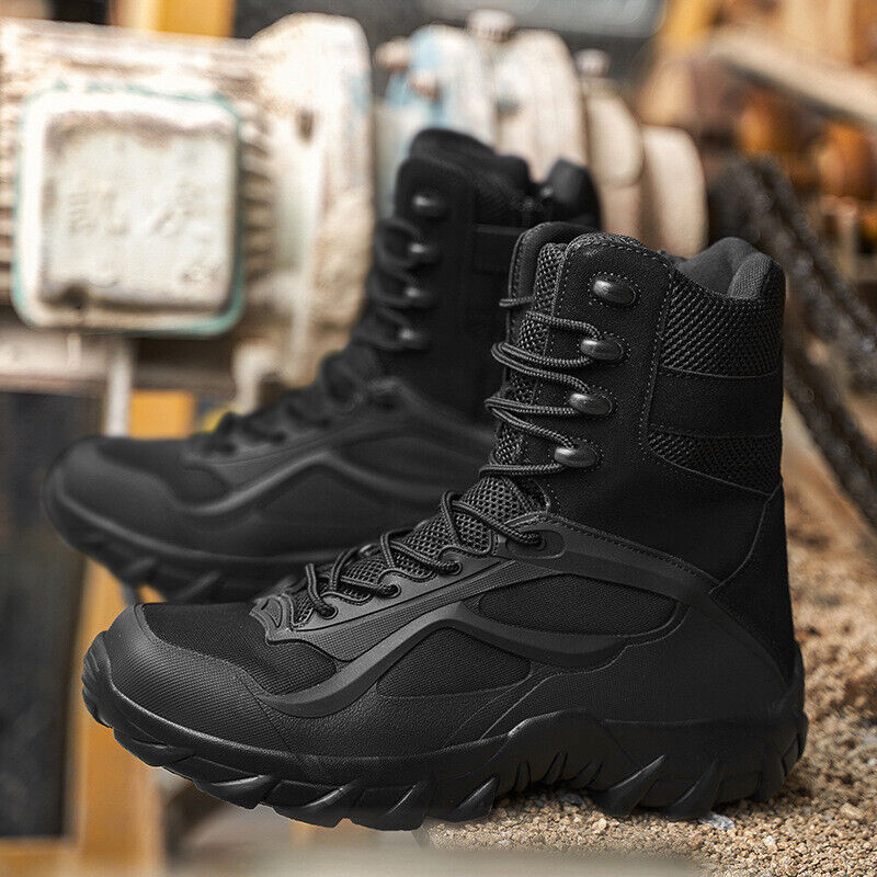 (🎖️MEMORIAL DAY SALE - 70% OFF) Men's Military Desert Combat Boots Waterproof Non-Slip Hiking Boots Work Boots
