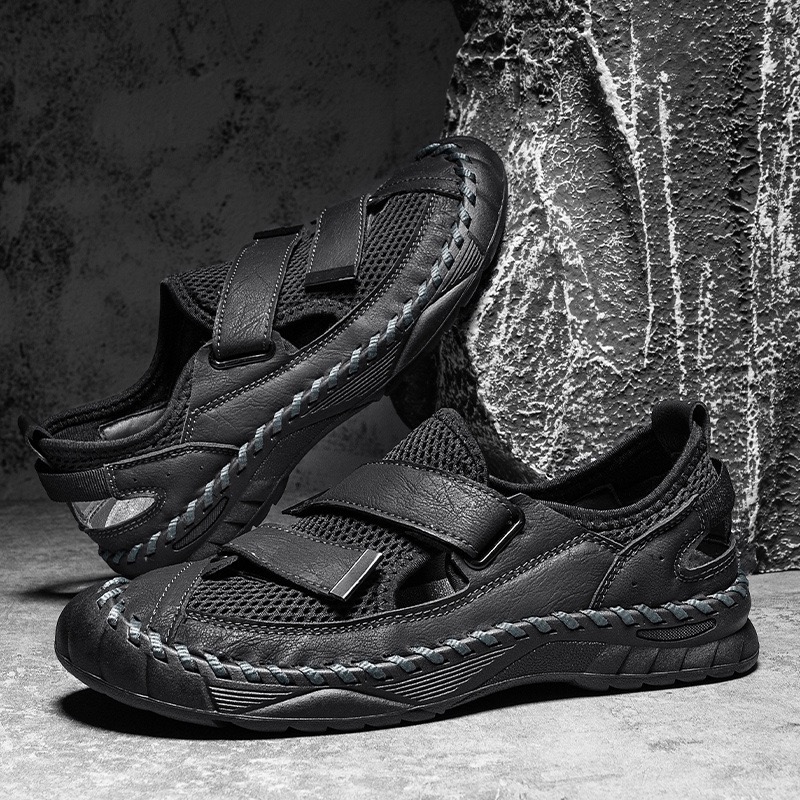 ⏰Last Day! 45% OFF 🔥Solesocietyhub® Men's Handmade Cowhide Mesh Breathable Sneakers