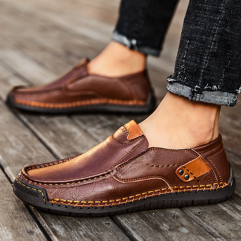 ⏰Last Day! 45% OFF 🔥 Men's Handmade Genuine Leather Loafers by Solesocietyhub®