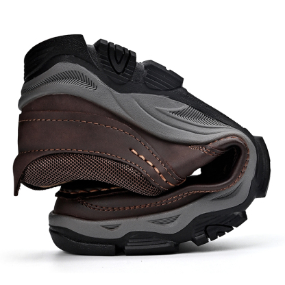 ⏰Promotion 50% OFF - Men's Orthopedic Walking Shoes Genuine Leather Slip On Loafers