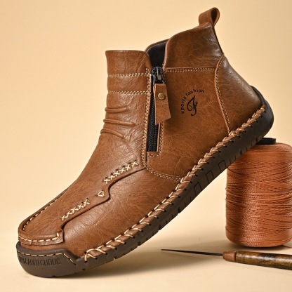 ⏰Last Day! 49% OFF 🔥GARB®Men's Handmade Cowhide Orthopedic Boots