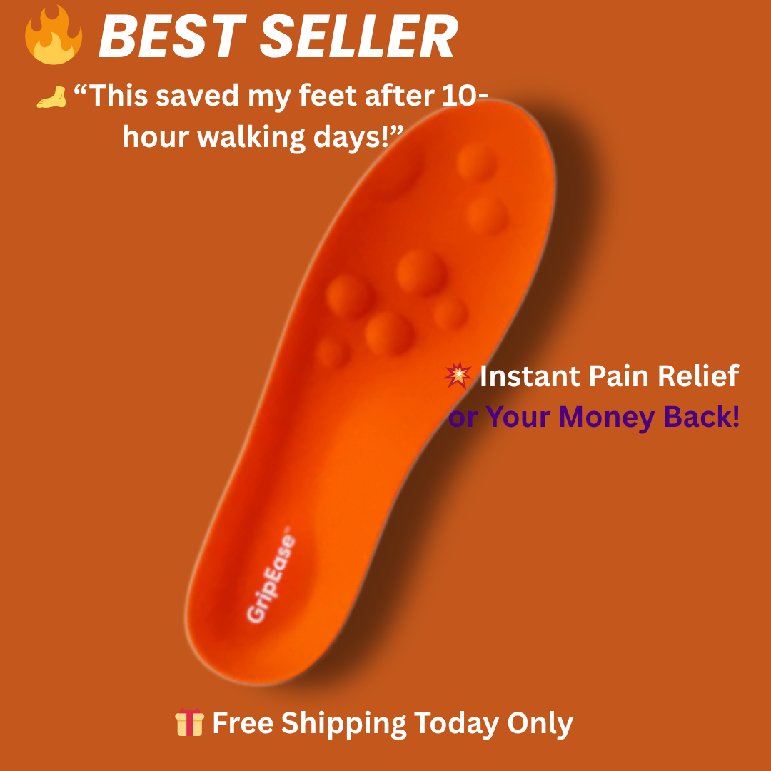 GripEase™ - Walk All Day, Pain-Free.