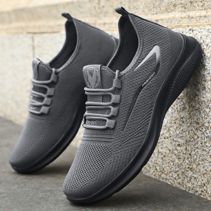 ⏰LAST DAY - 50% OFF🛒Men's Hands Free Slip On Oxford Shoes – Ultra Comfortable knitted fabric shoes, Lightweight Casual Walking Sneakers, Comfortable Dress Shoes, Mesh Urban Shoes for Business & Daily Wear