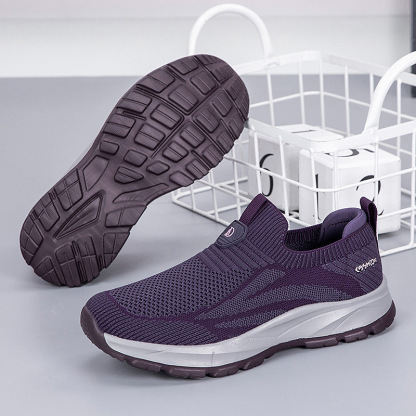 ⏰LAST DAY - 50% OFF🛒 Men's Orthopedic Slip-On Knit Sneakers  – Breathable Mesh Comfort Walking Shoes, Lightweight & Supportive, Easy On/Off Casual Shoes for All-Day Pain Relief