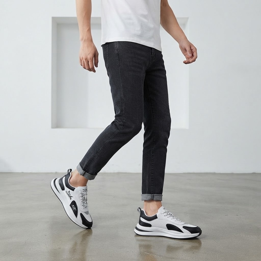 ⏰LAST DAY - 50% OFF🛒Men's Hands Free Slip On Oxford Shoes – Ultra Comfortable knitted fabric shoes, Lightweight Casual Walking Sneakers, Comfortable Dress Shoes, Mesh Urban Shoes for Business & Daily Wear