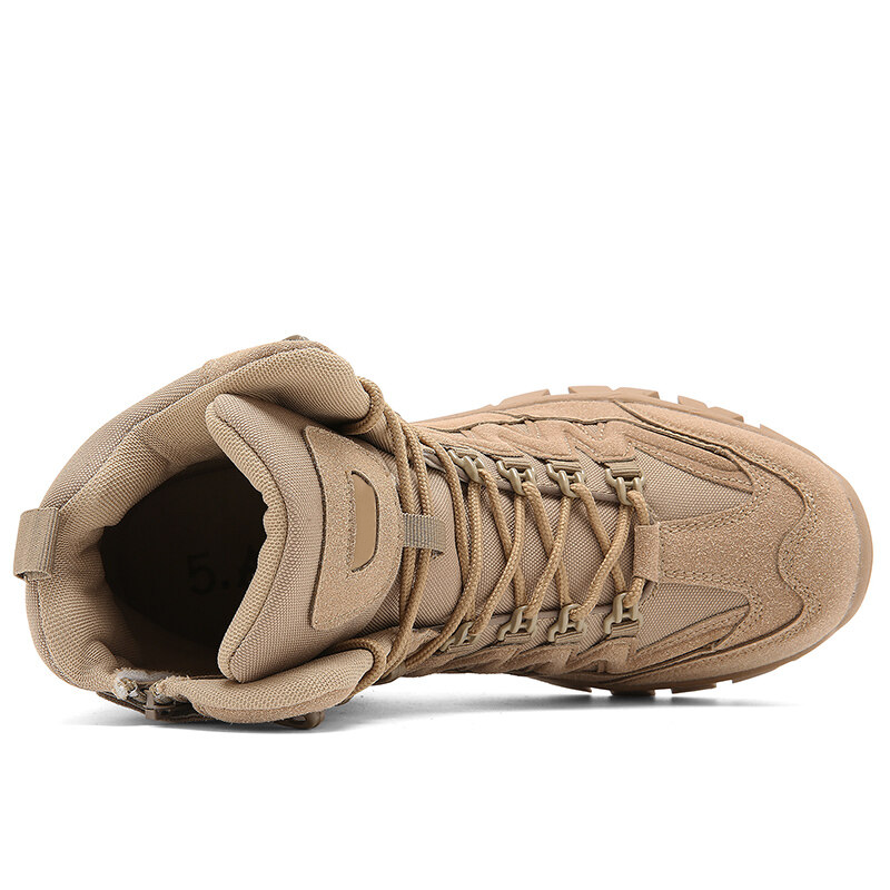 Men Outdoor Desert Tactical Combat Boots Waterproof Non-Slip Hiking Boots (Durability Upgrade)