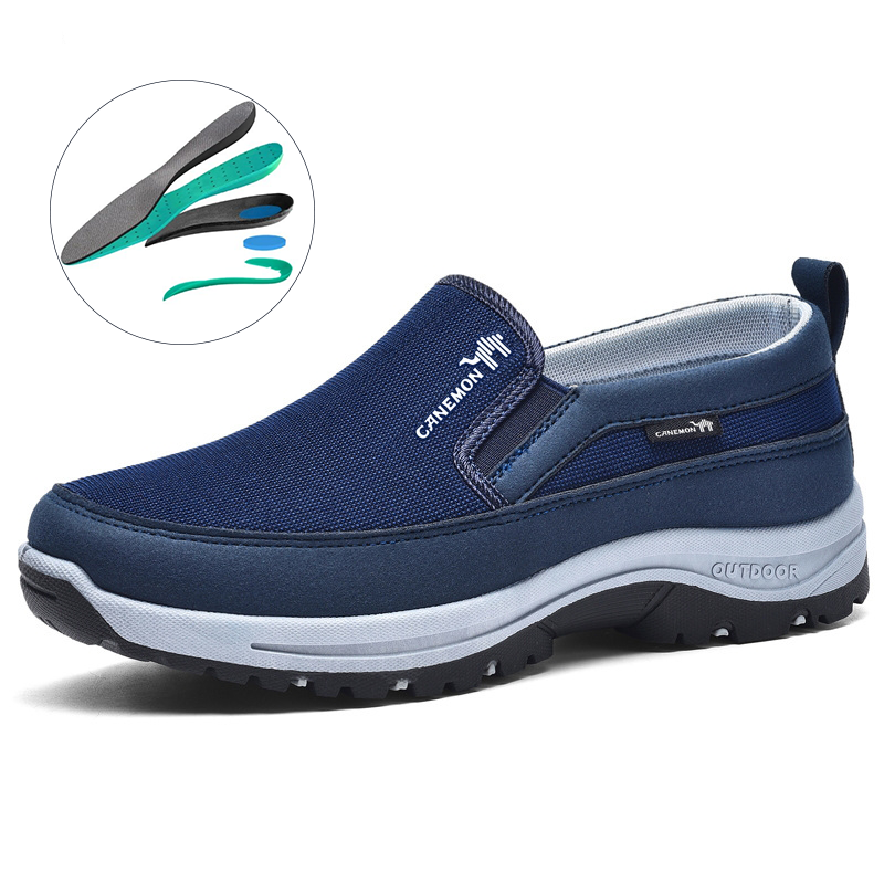 ⏰Limited Time 49% OFF🛒 Men's Orthopedic Slip-On Walking Sneakers – Breathable Upper, Non-Slip Sole, 12 Hours+ Comfort & Pain Relief