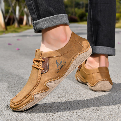 ✨ NEW ARRIVAL: 50% OFF | Men's Vintage Hand-Stitched Leather Driving Loafers