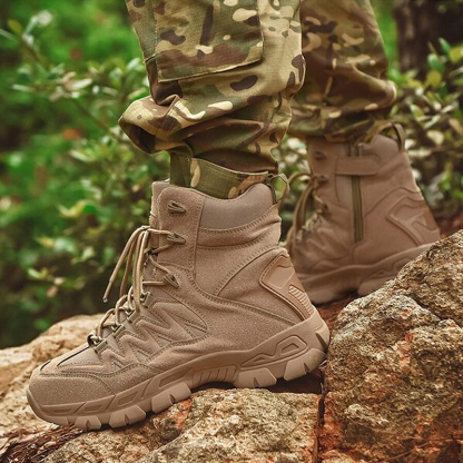 Men Outdoor Desert Tactical Combat Boots Waterproof Non-Slip Hiking Boots (Durability Upgrade)