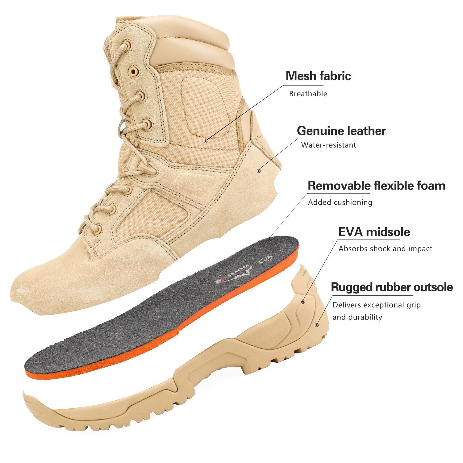(🎄CHRISTMAS SPECIALS-70%OFF🎁) Men's Outdoor Waterproof Non-Slip Tactical Research Boots Work Winter Boots