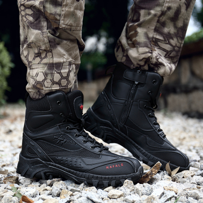 (🎖️MEMORIAL DAY SALE - 70% OFF) Men Warm Winter Snow Boots Waterproof Non-Slip Work Combat Boots