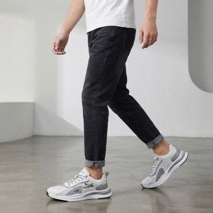 ⏰LAST DAY - 50% OFF🛒Men's Hands Free Slip On Oxford Shoes – Ultra Comfortable knitted fabric shoes, Lightweight Casual Walking Sneakers, Comfortable Dress Shoes, Mesh Urban Shoes for Business & Daily Wear
