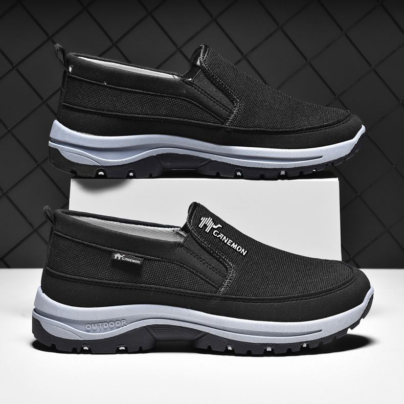 ⏰Limited Time 49% OFF🛒 Men's Orthopedic Slip-On Walking Sneakers – Breathable Upper, Non-Slip Sole, 12 Hours+ Comfort & Pain Relief
