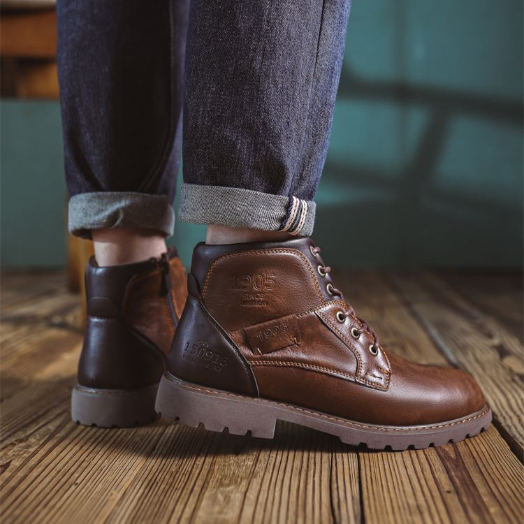 Solesocietyhub™ All-Day Comfort Leather Boot