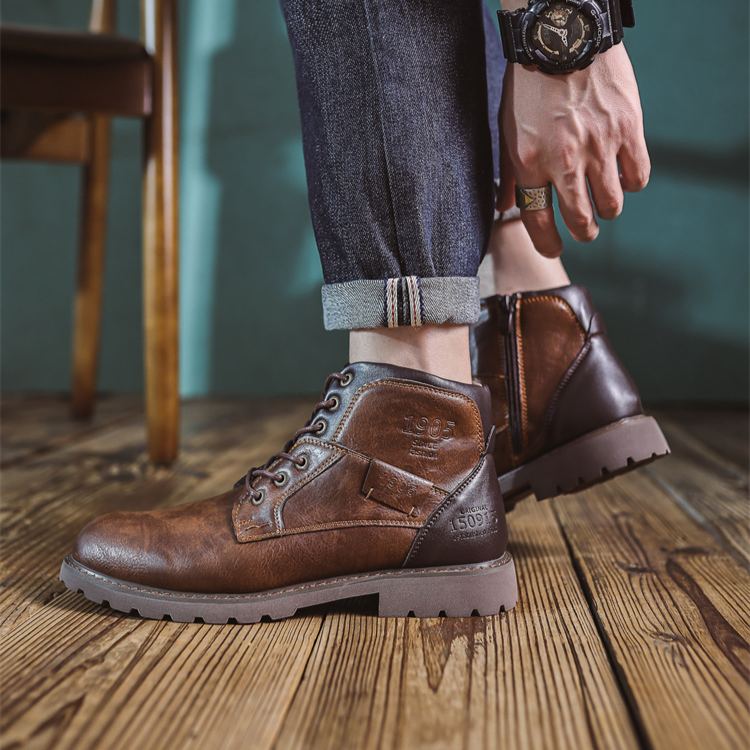 Solesocietyhub™ All-Day Comfort Leather Boot