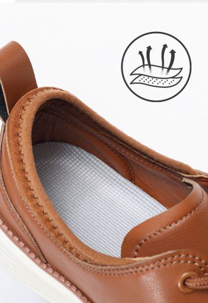 ⏰LAST DAY - 60% OFF🛒 Men’s Comfortable Lace-Up Brogue Sneakers – Ultra-Lightweight & Breathable Woven Upper, Arch Support, Wide-Toe Fit, Shock-Absorbing Sole for All-Day Comfort