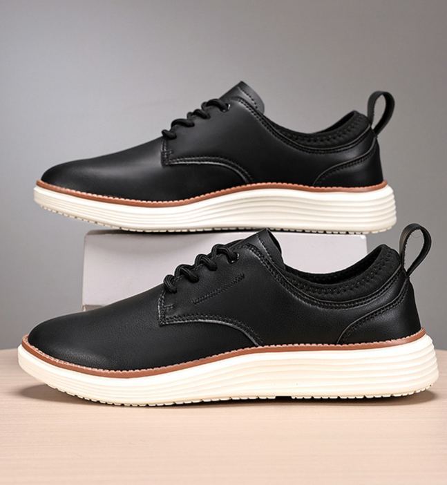 ⏰LAST DAY - 60% OFF🛒 Men’s Comfortable Lace-Up Brogue Sneakers – Ultra-Lightweight & Breathable Woven Upper, Arch Support, Wide-Toe Fit, Shock-Absorbing Sole for All-Day Comfort
