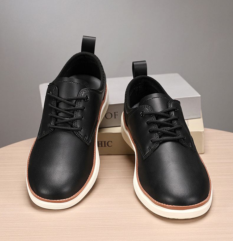 ⏰LAST DAY - 60% OFF🛒 Men’s Comfortable Lace-Up Brogue Sneakers – Ultra-Lightweight & Breathable Woven Upper, Arch Support, Wide-Toe Fit, Shock-Absorbing Sole for All-Day Comfort