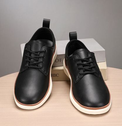 ⏰LAST DAY - 60% OFF🛒 Men’s Comfortable Lace-Up Brogue Sneakers – Ultra-Lightweight & Breathable Woven Upper, Arch Support, Wide-Toe Fit, Shock-Absorbing Sole for All-Day Comfort