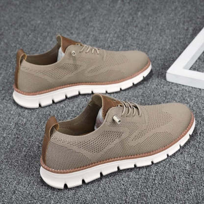 ⏰LAST DAY - 50% OFF🛒Men's Hands Free Slip On Oxford Shoes – Ultra Comfortable knitted fabric shoes, Lightweight Casual Walking Sneakers, Comfortable Dress Shoes, Mesh Urban Shoes for Business & Daily Wear