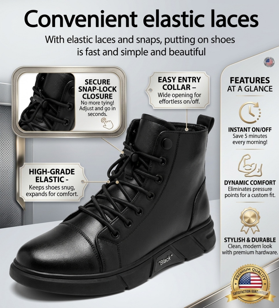 👞Most popular leather boots of 2026-- Men's Orthopedic Leather Boots for Ultimate Comfort-Say Goodbye to Foot Pain