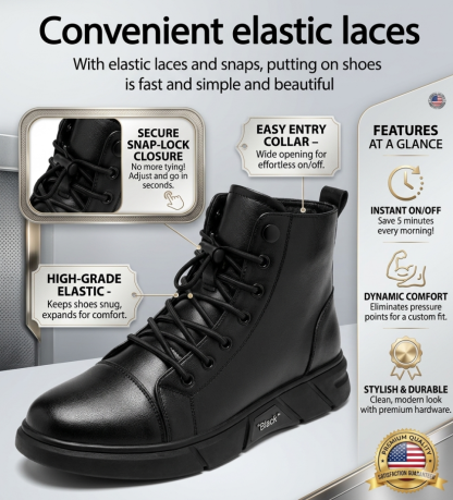 👞Most popular leather boots of 2026-- Men's Orthopedic Leather Boots for Ultimate Comfort-Say Goodbye to Foot Pain