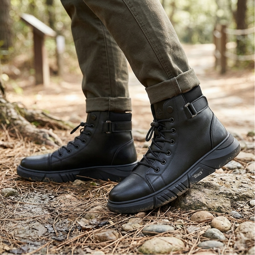 👞Most popular leather boots of 2026-- Men's Orthopedic Leather Boots for Ultimate Comfort-Say Goodbye to Foot Pain