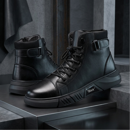 👞Most popular leather boots of 2026-- Men's Orthopedic Leather Boots for Ultimate Comfort-Say Goodbye to Foot Pain