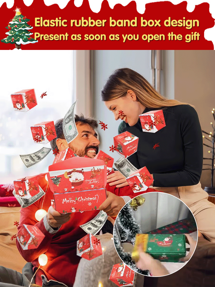 Red envelopes flying everywhere: Christmas surprise bouncy box 🎁 Reusable and durable ✨ Limited time 20% off! 🎅💨