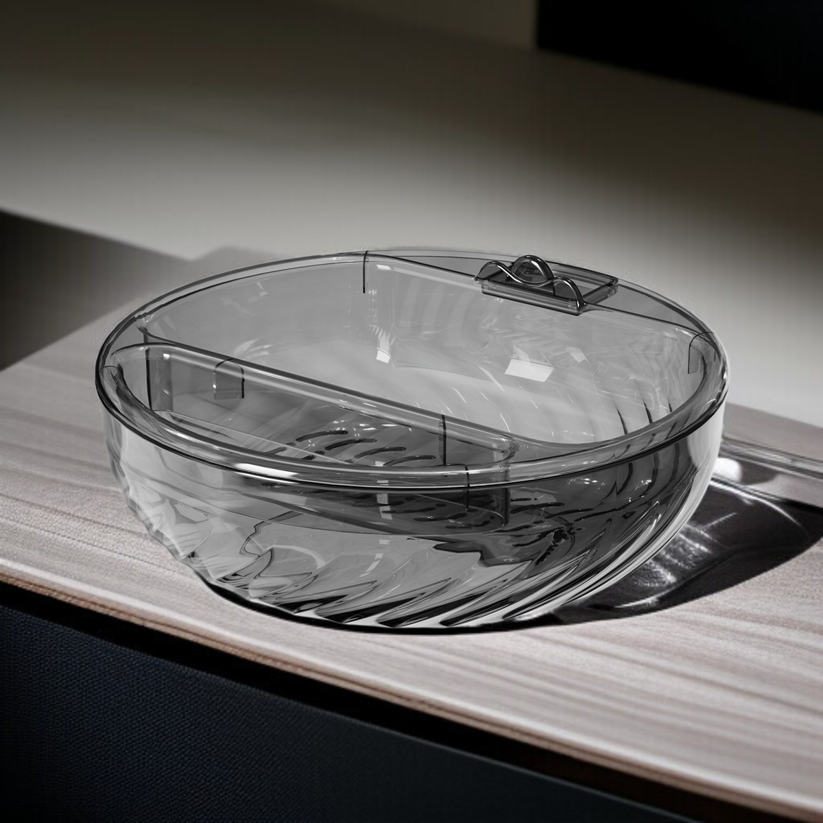 Doublelayer fruit bowl lazy snack tray