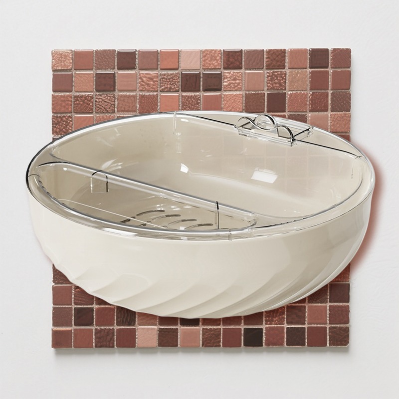 Doublelayer fruit bowl lazy snack tray