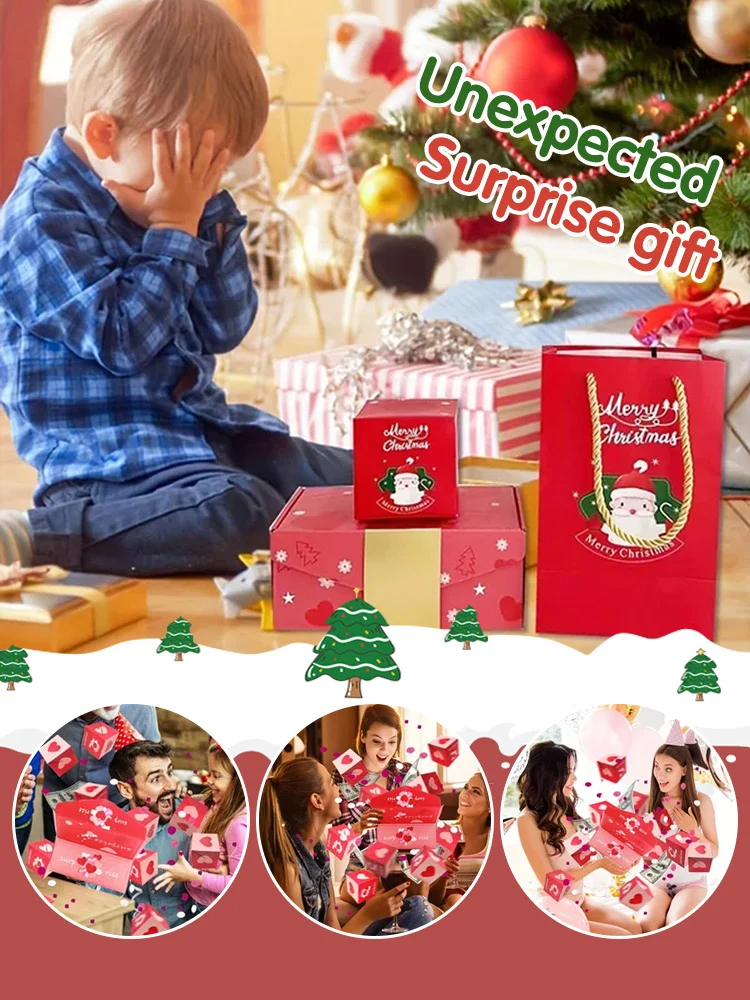 Red envelopes flying everywhere: Christmas surprise bouncy box 🎁 Reusable and durable ✨ Limited time 20% off! 🎅💨