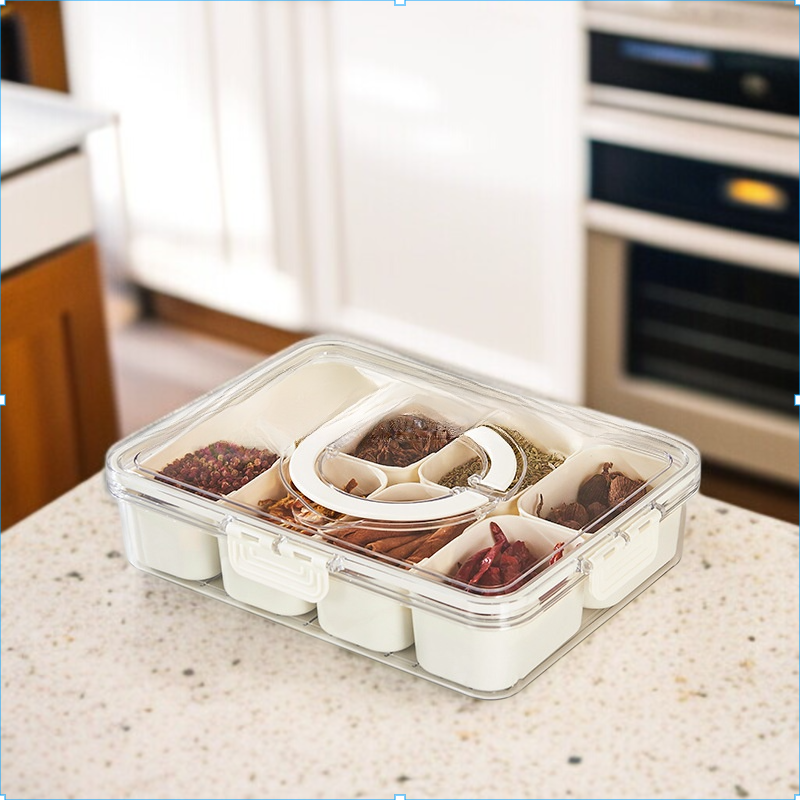 Transparent Freshness Portable Seasoning Box