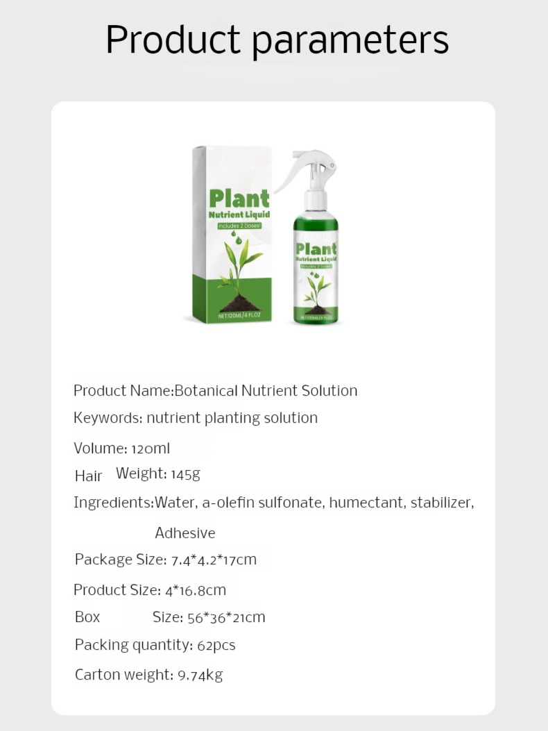 Nutrient solution for gardeners