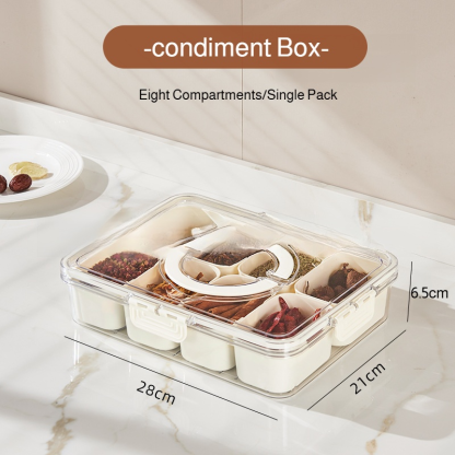 Transparent Freshness Portable Seasoning Box